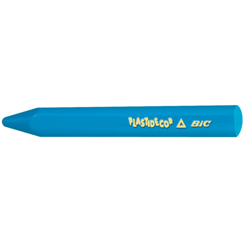 Pastelli a cera BIC Kids Plastidecor Triangle con fusto triangolare in conf. 12 pezzi assortiti - 8297733